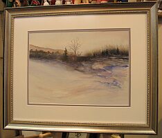 Winter Storm - Original Watercolor by Sally Barr