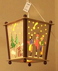 Wooded lamp from Germany
